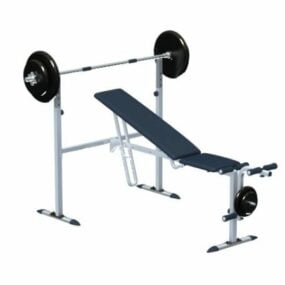 3д модель регулируемых скамей для тяжелой атлетики в тренажерном зале