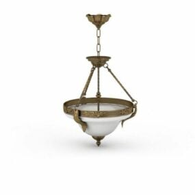 Lampa wisząca w stylu vintage z Alcantary Model 3D