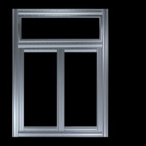 Mô hình khung cửa sổ nhôm 3d