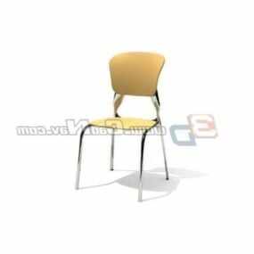 Aluminum Leather Banquet Chair 3d model