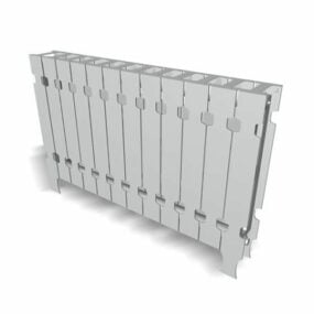 3д модель дома Алюминиевые радиаторы