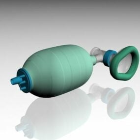 Ziekenhuis Ambu Bag Mechanische ventilatie 3D-model