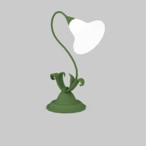 Lampe de table à fleurs occidentales modèle 3D