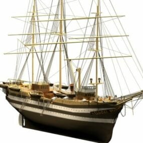 Model 3D statku wodnego Amerigo Vespucci