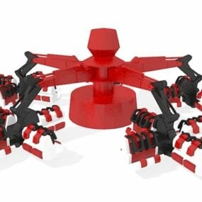 Тривимірна модель дитячого майданчика парку розваг