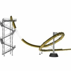 Équipement de toboggan pour parc d'attractions modèle 3D