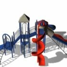 Amusement Park With Slide System