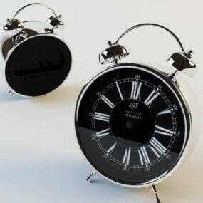 Đồng hồ báo thức analog phòng ngủ mô hình 3d