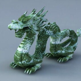 Model 3D starożytnego chińskiego smoka