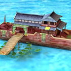 قوارب متعة الصينية القديمة قارب