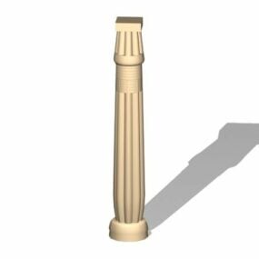 Stone Greek Doric Column 3d model