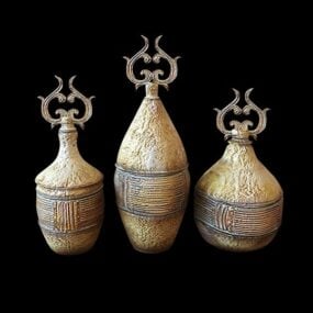 Antik Eski Yunan Vazoları 3D model