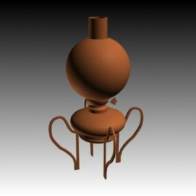 Old Gas Lamp 3d model