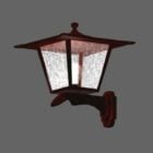 Ancient Wrought Iron Wall Lantern Lamp