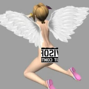 天使の女の子キャラクター3Dモデル