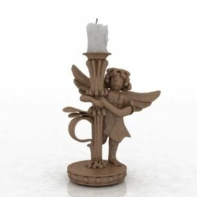Sad Angel Statue 3d-modell