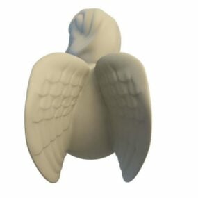 Posąg anioła Dekoracja ogrodowa Model 3D