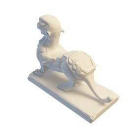 3д модель статуи "Садовый дворик животных"