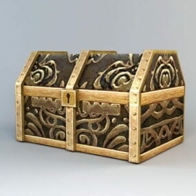 Game Animated Treasure Chest 3d model