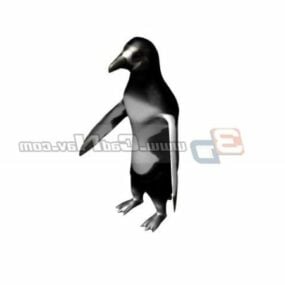 Modelo 3d de pinguim antártico animal
