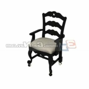 Меблі Antique Fauteuil Chair 3d модель