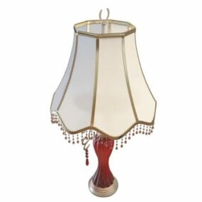 Antique French Bedroom Table Lamp 3d model