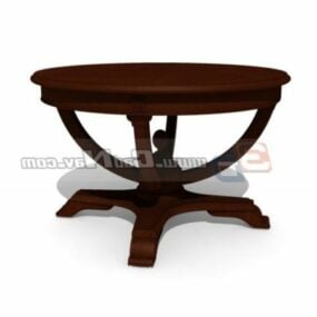 Old Antique Furniture Coffee Table 3d model