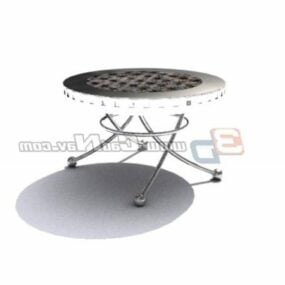 Meble okrągłego stołu w stylu antycznym Model 3D