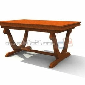Západní starožitný nábytek konferenční stolek 3D model