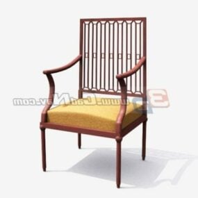 3d модель готельного крісла Antique Wood