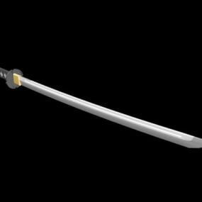 Antikes japanisches Katana-Schwert 3D-Modell