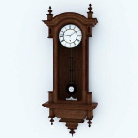 Reloj de pared de péndulo de diseño antiguo modelo 3d