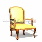 Antiikkihotellin puinen nojatuoli