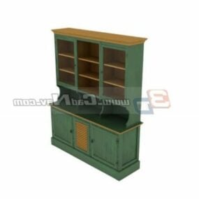 3д модель деревянного кухонного шкафа, шкафа