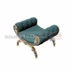 Furniture Antique Wrought Iron Footstool