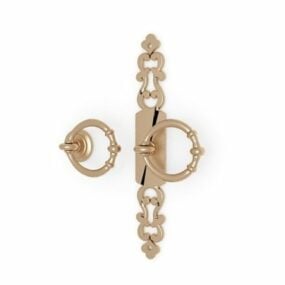 Antique Brass Knobs And Pulls 3d model