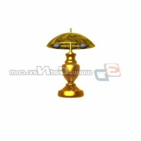 Antique Design Brass Desk Lamp 3d model