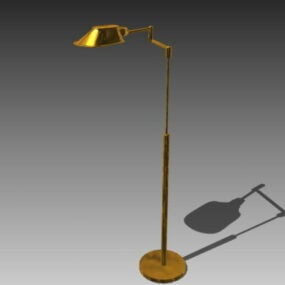 Antique Lighting Brass Floor Lamp 3d model