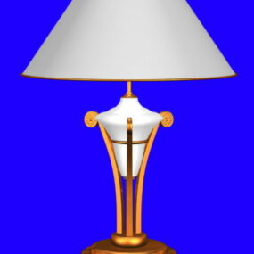 Modello 3d di design della lampada in ottone antico