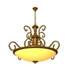 Vintage bronzen plafond hanglamp