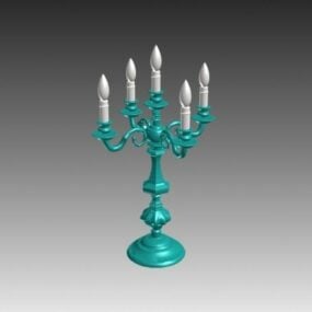 Lowpoly Antique Candlestick 3d model
