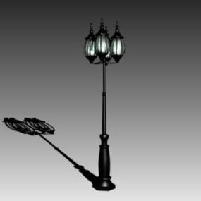 Antique Iron Street Lamp 3d model