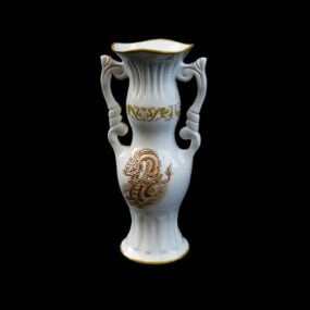 仿古风格陶瓷花瓶3d模型