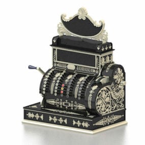 Mesin Printer Antik model 3d