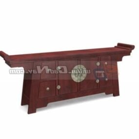 Asian Classic Console Table 3d model