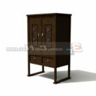 Antique Furniture Paited Cabinet