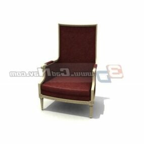 Modello 3d della vecchia sedia del trono del re