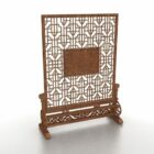 Interior Room Wooden Screen Stand