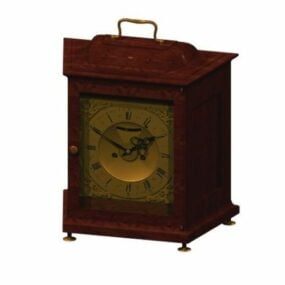 Antik On Desk Swiss Clock 3d-model