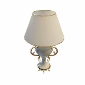 Antique Style Hotel White Table Lamp 3d model